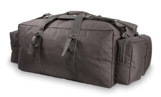 Elite Survival Systems International large gear bag with heavy duty black nylon construction.